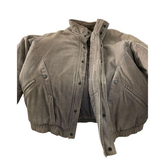Woodlands Men's Large Vintage Jacket Corduroy Quilted David Peyser Snap Pockets - Picture 7 of 13